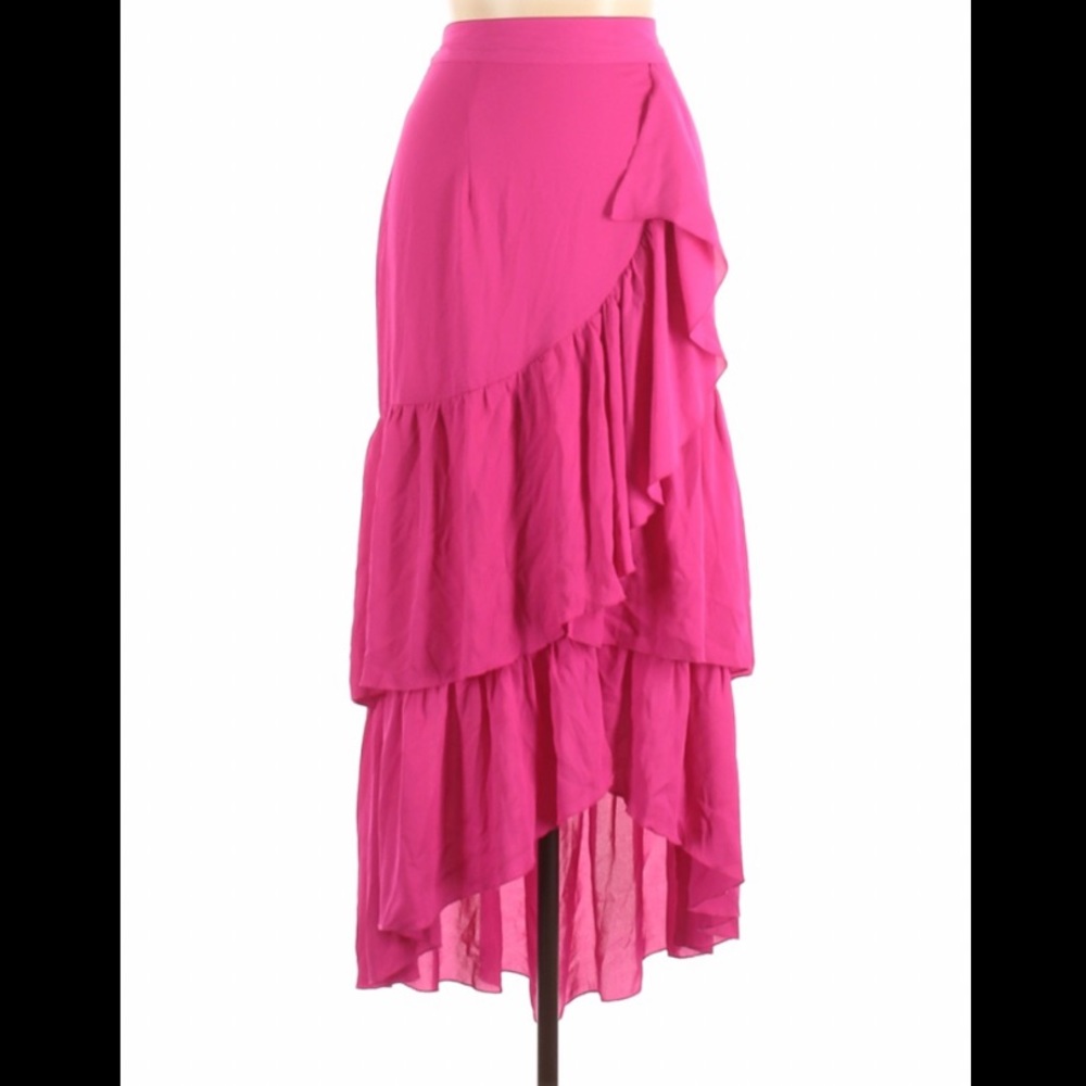 Thalia Sodi Hot Pink Magenta Flair Skirt